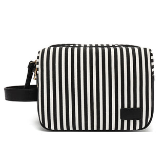 Bridesmaid Gift Canvas Leather Toiletry Bag Women Waterproof Dopp Kit Stylish Personalized Cosmetic Bag