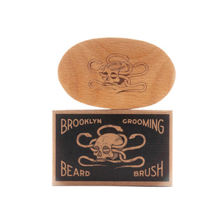Brooklyn Grooming Beechwood & Boar Bristle Beard Brush