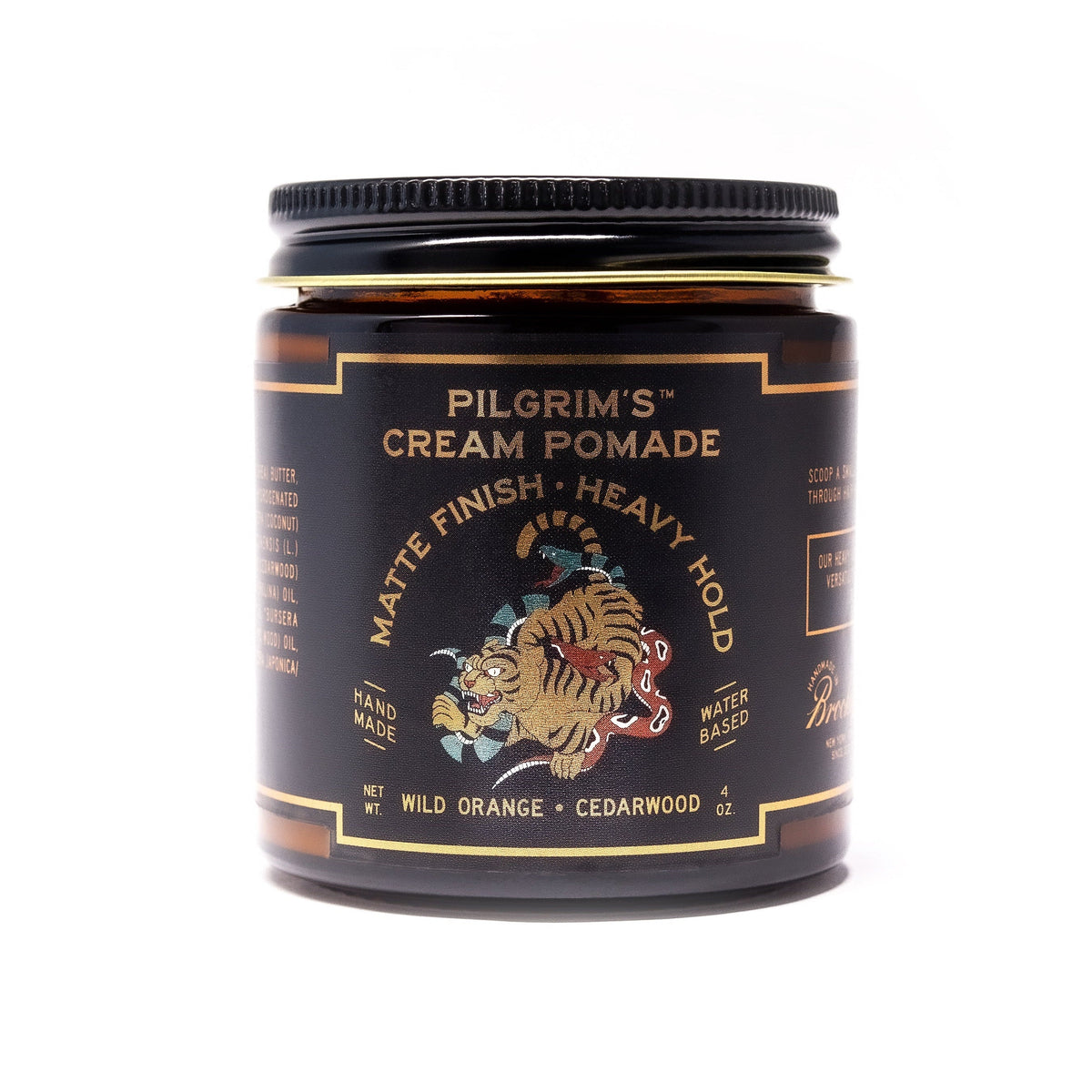 Brooklyn Grooming Pilgrim's Matte Cream Pomade Wild Orange & Cedarwood - Glamourous Grace