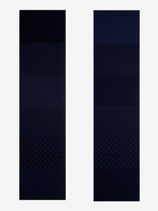 Bruno (blue) - Warm and soft Italian scarf from wool blend - Glamourous Grace
