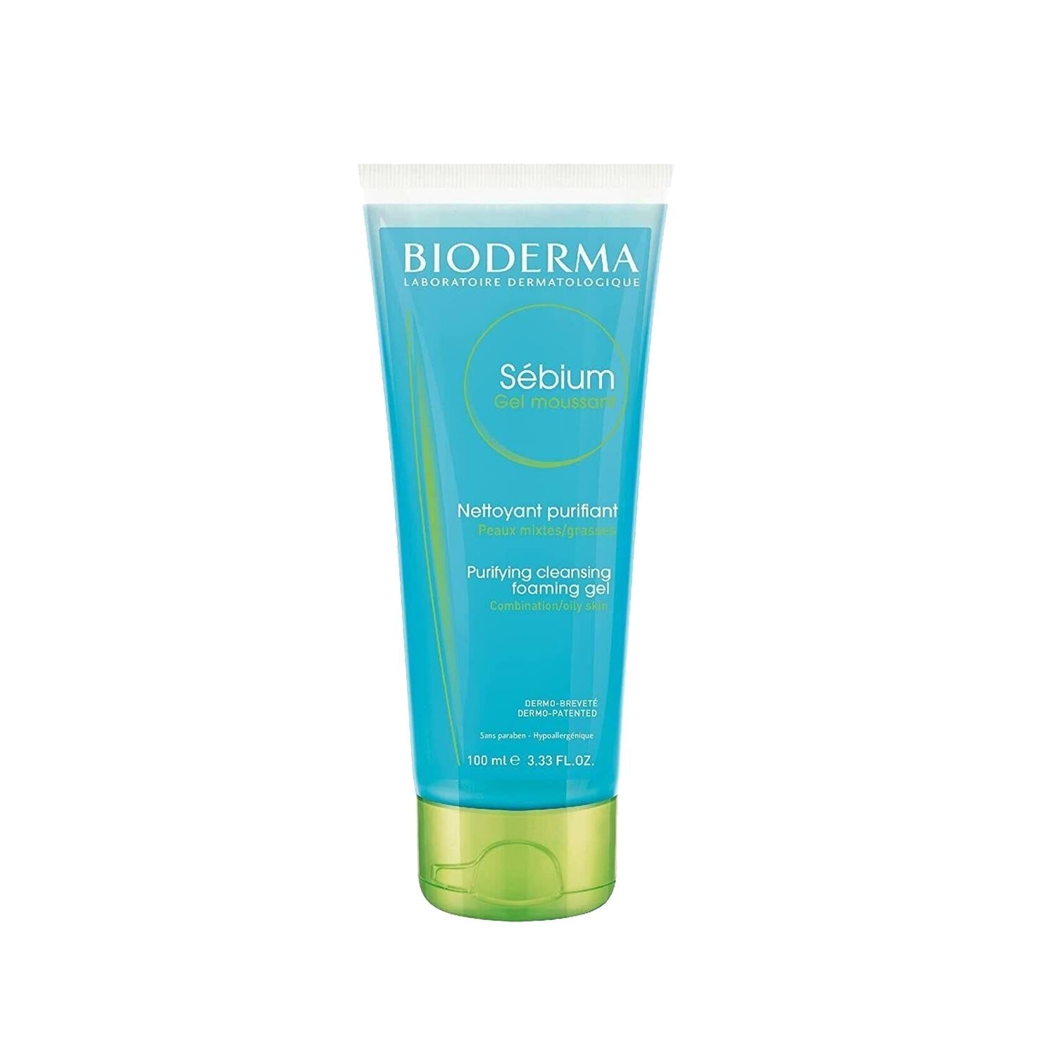 Bioderma Sebium Cleansing Gel for Oily & Acne-Prone Skin - Purifying Skincare, 100ml - Glamourous Grace