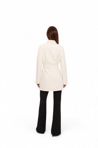 Opera Cashmere Blend Overcoat in White
