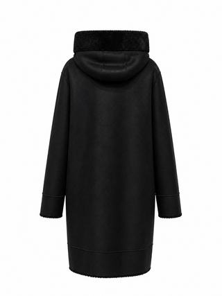 Reversible Faux Fur & Suede Coat