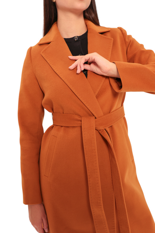 Harrington Classic Wraparound Overcoat in Cinnamon