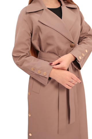 Jackie Trench Coat in British Tan
