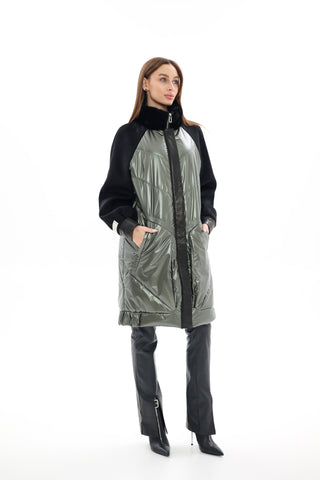 Kopenhagen Fur® Mink Italian Cashmere Wool Vogue Coat