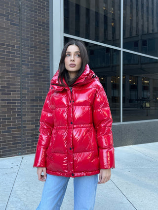 Gia Laque Premium Down Hooded Jacket