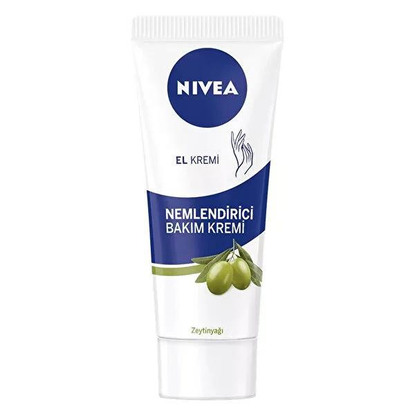 Nivea Moisturizing Hand Cream with Olive Oil - 75ml, Non-Greasy & Hydrating - Glamourous Grace