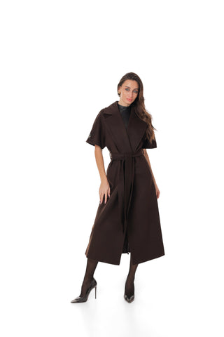 Elan Structured Short-Sleeve Coat