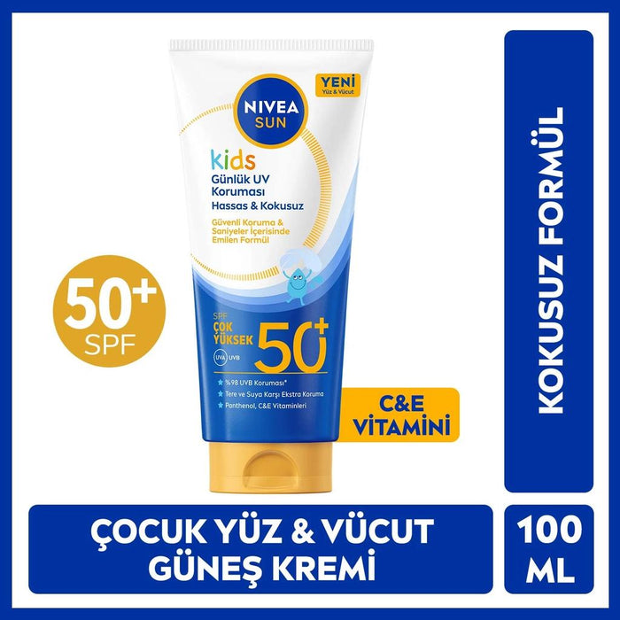 Nivea Sun Kids SPF 50+ Face & Body Sunscreen 100 ml