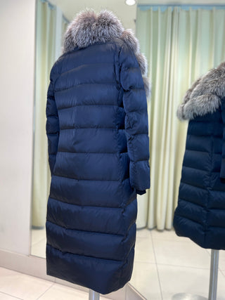 Kaimana Genuine Fox Fur Trim Premium Down Coat
