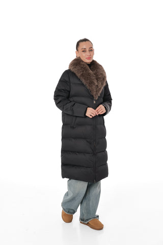 Genuine Polar Fox Fur Down Fill Parka