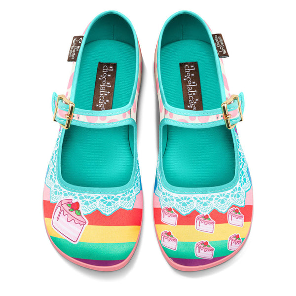 Chocolaticas® Cake Women's Mary Jane Flat - Glamourous Grace