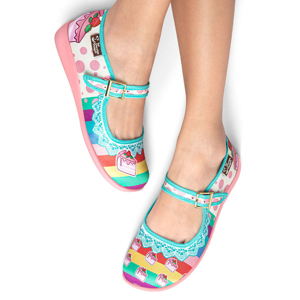 Chocolaticas® Cake Women's Mary Jane Flat - Glamourous Grace