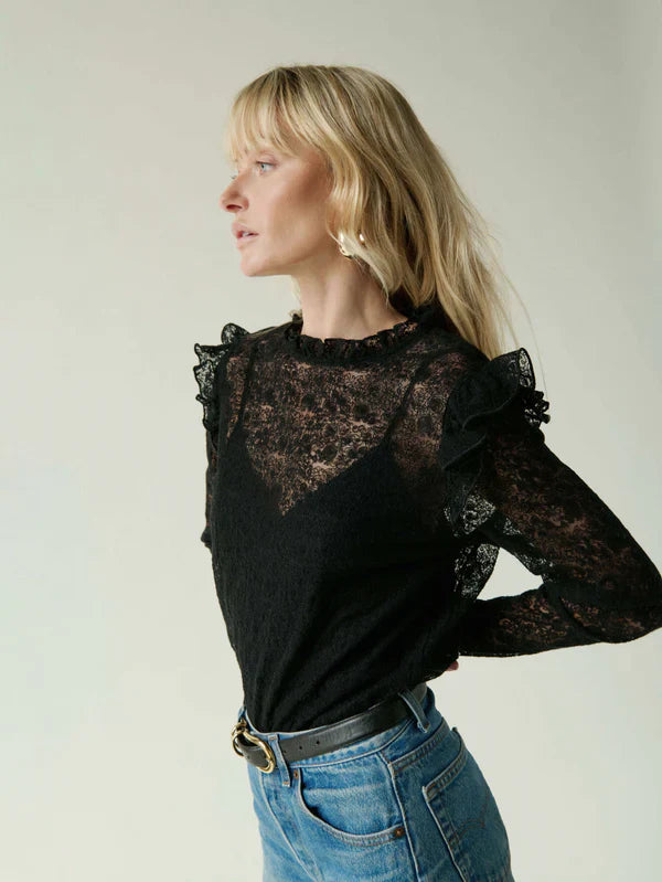 Nation LTD Cara Lace Top - Glamourous Grace