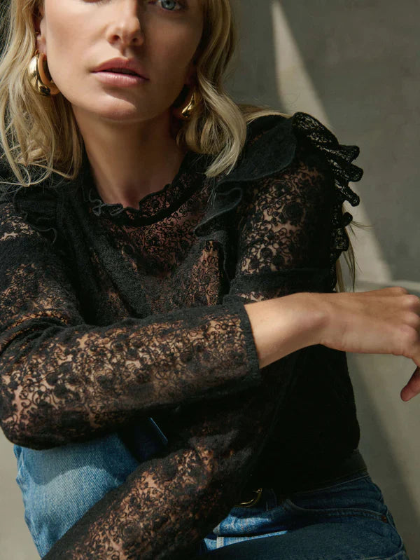 Nation LTD Cara Lace Top - Glamourous Grace