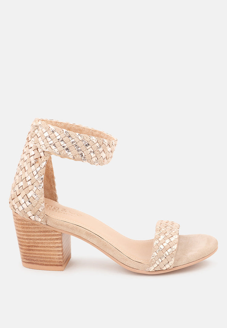 Carla Stacked Heel Sandal - Glamourous Grace