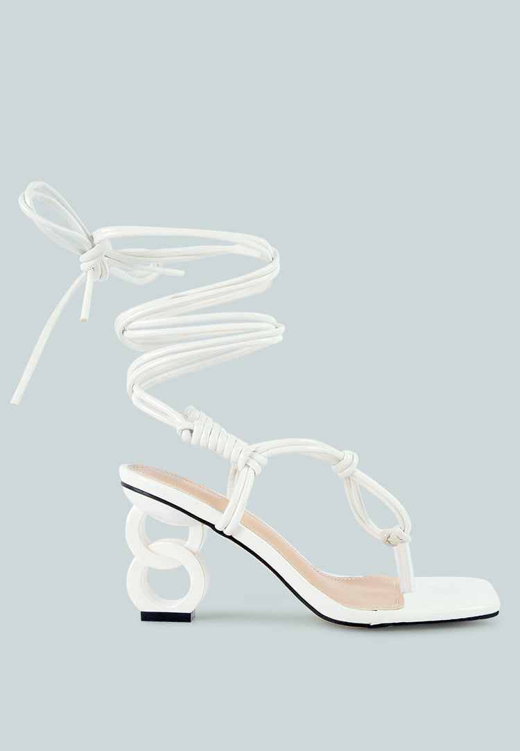 Cassino Strappy Lace Up Sandals - Glamourous Grace