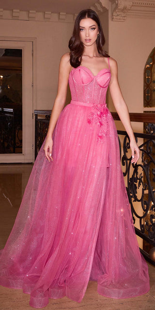 Ladivine CB146 Short Prom Dress With Removable Overskirt