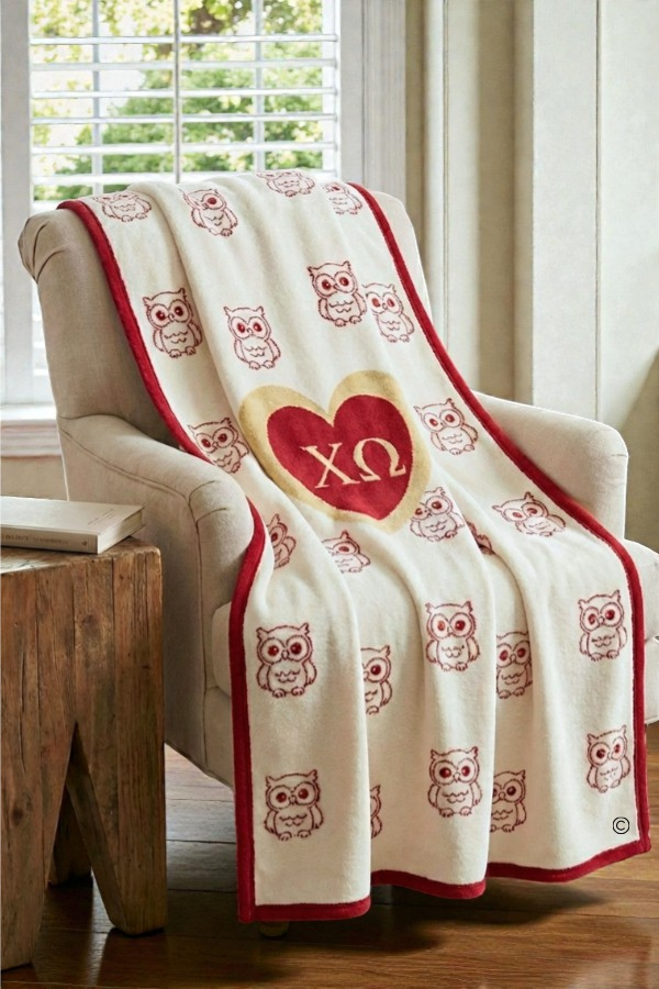 SC - Chi Omega Luxury Blanket - Glamourous Grace