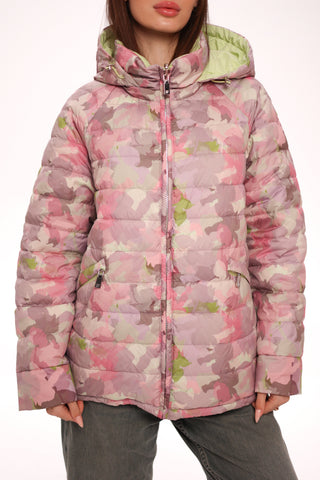 Reversible Demi-Season Jacket in Iris/Lemongrass