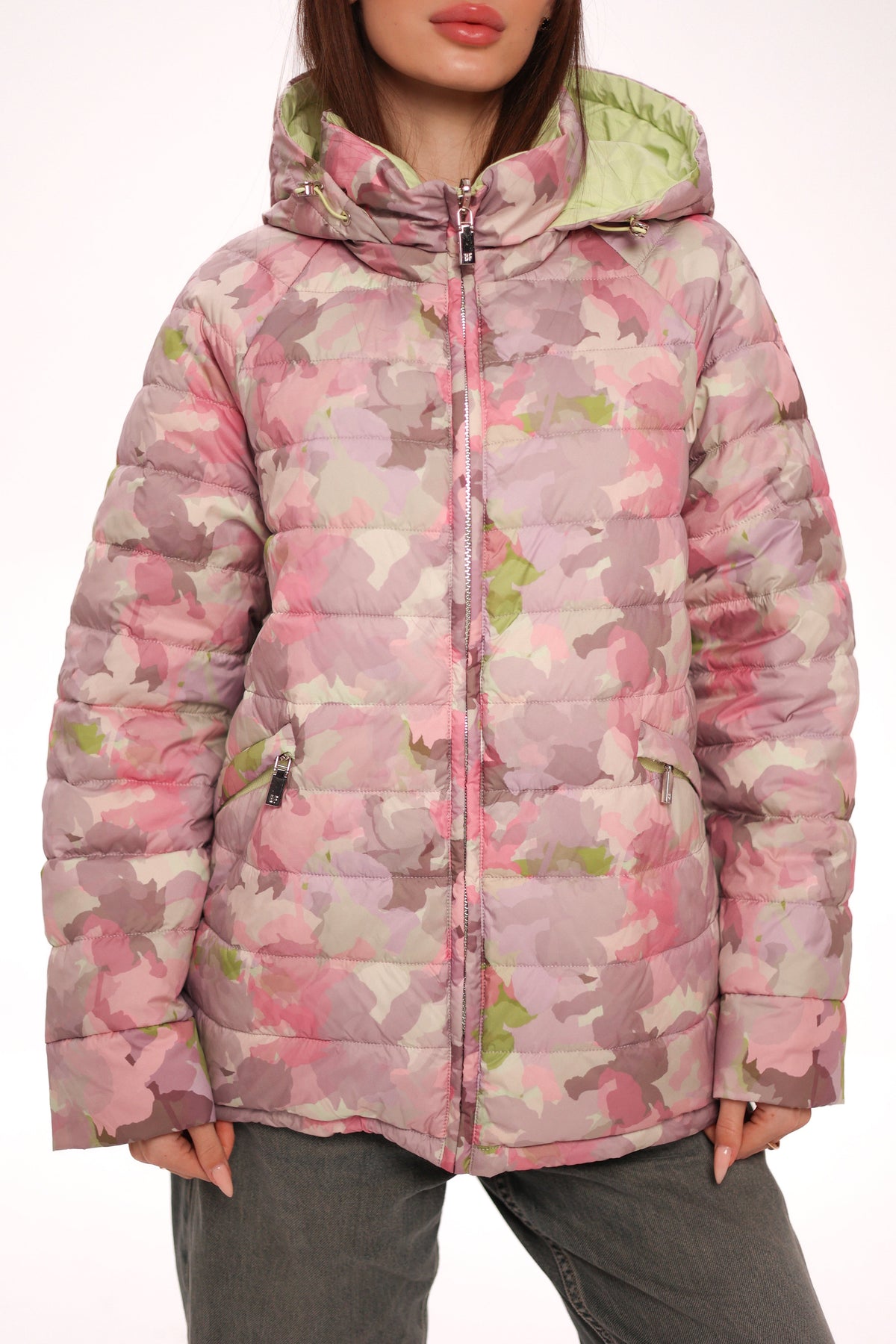 Reversible Demi-Season Jacket in Iris/Lemongrass