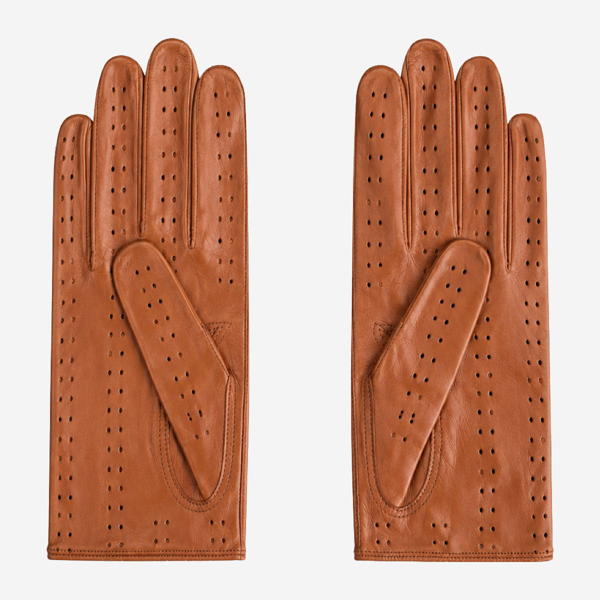 CD4010 (cognac) - Women's Italian leather driving gloves - Glamourous Grace
