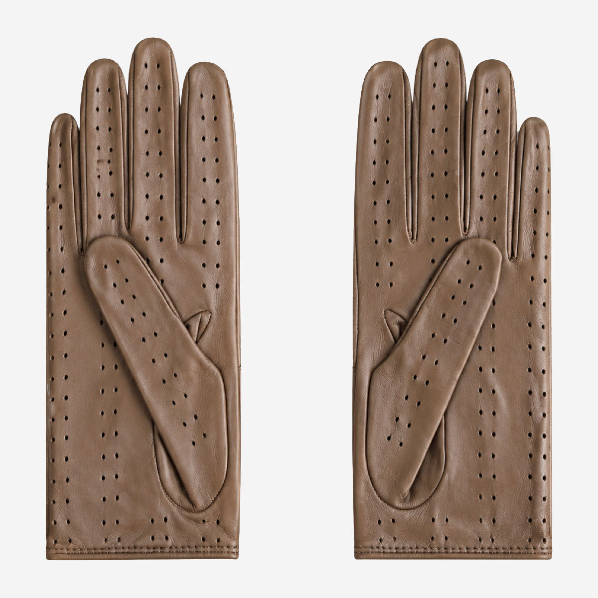 CD4378 (camel) - Women's sporty Italian leather driving gloves - Glamourous Grace