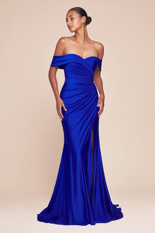 Ladivine CD790 Dress Off the Shoulder Stretch Spandex Gown