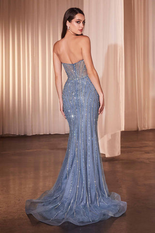Ladivine CD794 Dress Strapless Sweetheart Crystal Fitted Gown