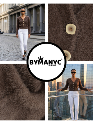 CENTRAL PARK Women's Knit Cardigan Prêt-à-Porter BYMANYC ® New York