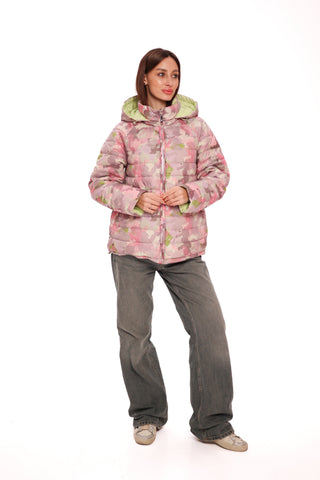 Reversible Demi-Season Jacket in Iris/Lemongrass