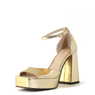 Chaser Metallic Platform Heels - Glamourous Grace