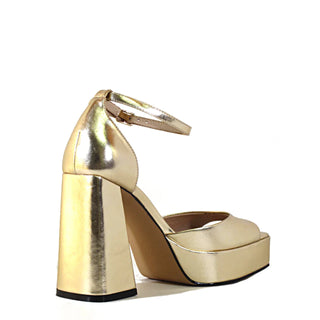 Chaser Metallic Platform Heels - Glamourous Grace