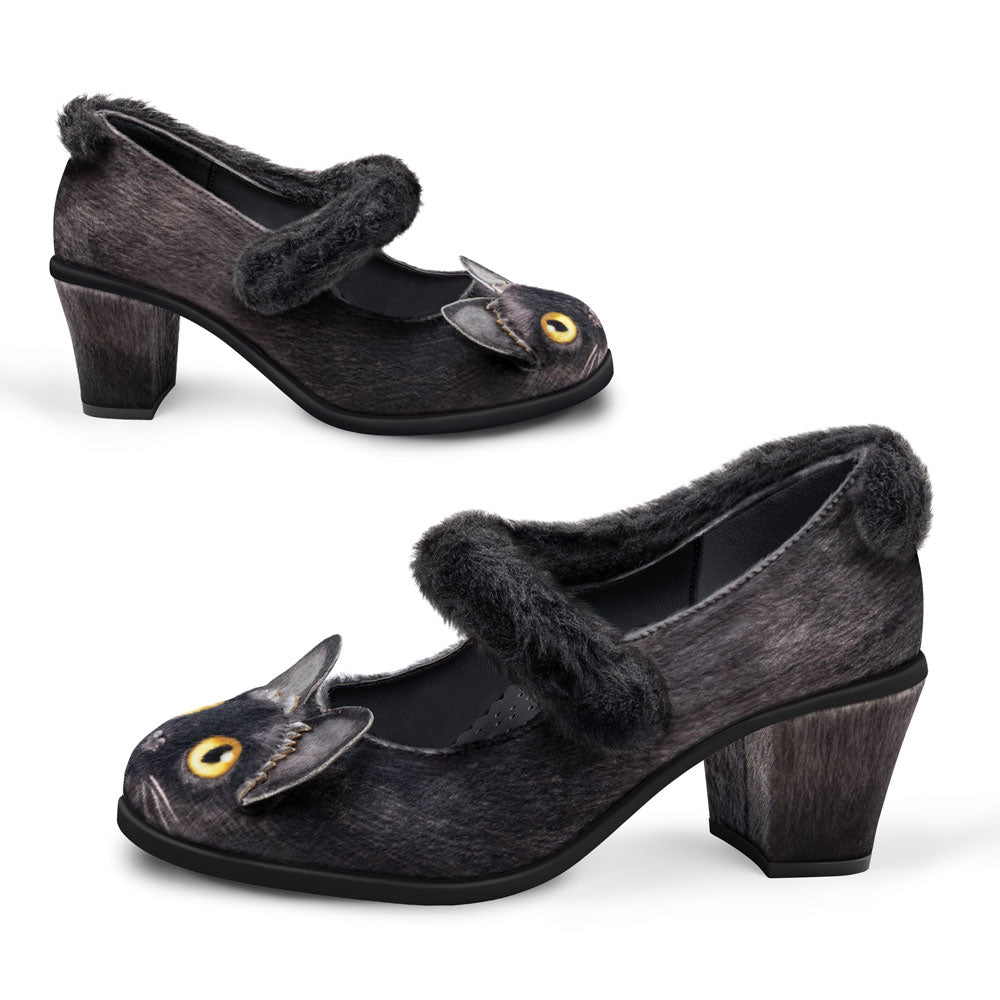 Chat Noir Women's Mary Jane Mid Heels - Glamourous Grace