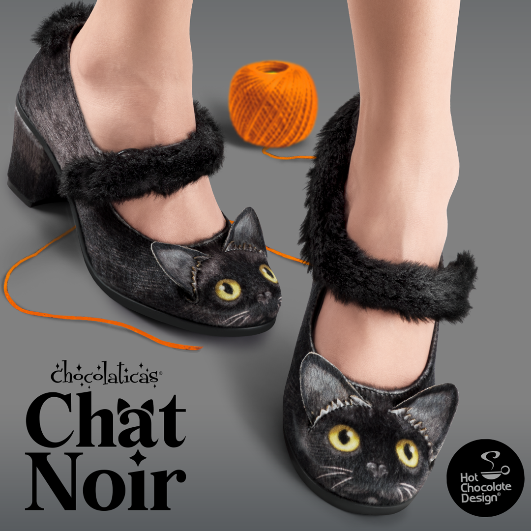 Chat Noir Women's Mary Jane Mid Heels - Glamourous Grace