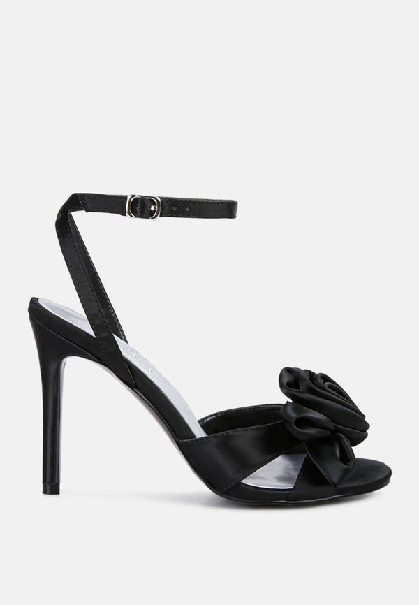 Chaumet Rose Bow Embellished Sandals - Glamourous Grace
