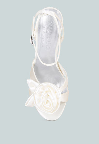 Chaumet Rose Bow Embellished Sandals