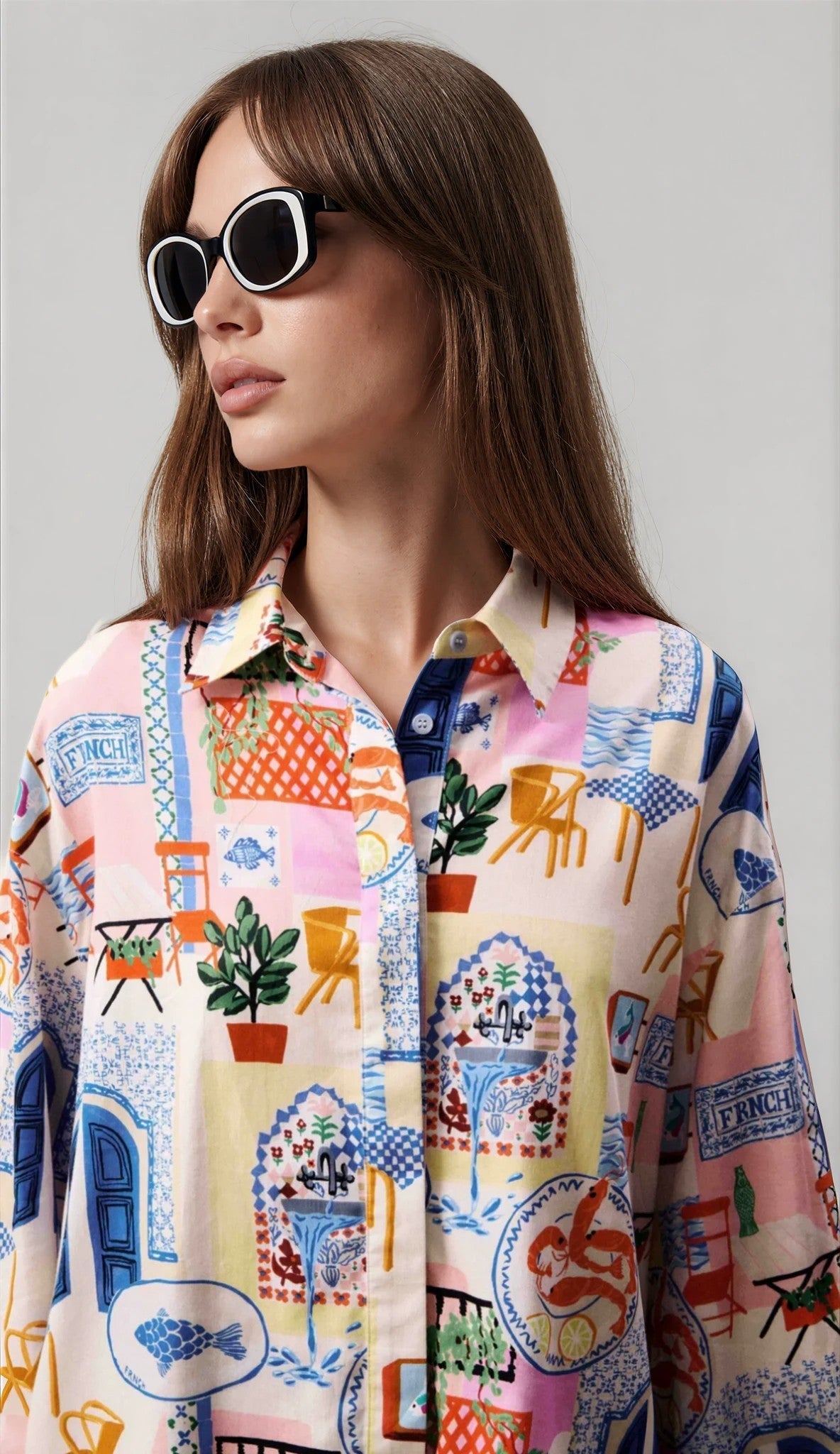 TOPAZE Shirt Water's Edge - Glamourous Grace