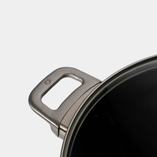 CXD Dual Ceramic Layer, Diamond Reinforced Nonstick Stock Pot with Glass Lid | Made in Switzerland