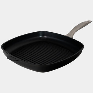 CHD Dual Ceramic Layer, Diamond Reinforced Nonstick 11" x 11" Square Grill Pan | Made in Switzerland