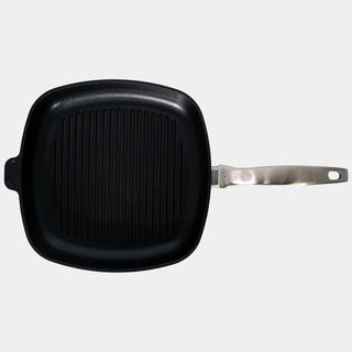 CHD Dual Ceramic Layer, Diamond Reinforced Nonstick 11" x 11" Square Grill Pan | Made in Switzerland