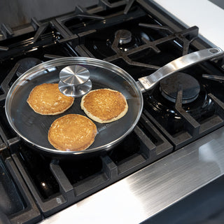 CHD Dual Ceramic Layer, Diamond Reinforced Nonstick Fry Pan with Glass Lid | Made in Switzerland