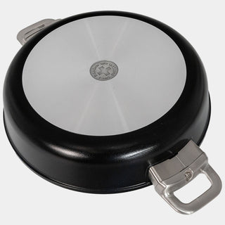 CHD Dual Ceramic Layer, Diamond Reinforced Nonstick Sauteuse with Glass Lid | Made in Switzerland
