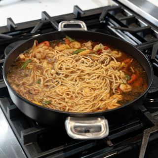 CHD Dual Ceramic Layer, Diamond Reinforced Nonstick Sauteuse with Glass Lid | Made in Switzerland