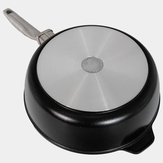 CHD Dual Ceramic Layer, Diamond Reinforced Nonstick Saute Pan with Glass Lid | Made in Switzerland