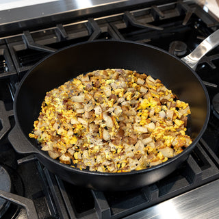CHD Dual Ceramic Layer, Diamond Reinforced Nonstick Saute Pan with Glass Lid | Made in Switzerland