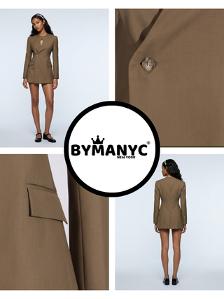 CHELSEA Keyhole Tailored Blazer | BYMANYC ® New York Elegance
