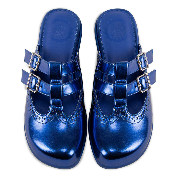 Chrome Crush Blue Women's Mary Jane Clogs