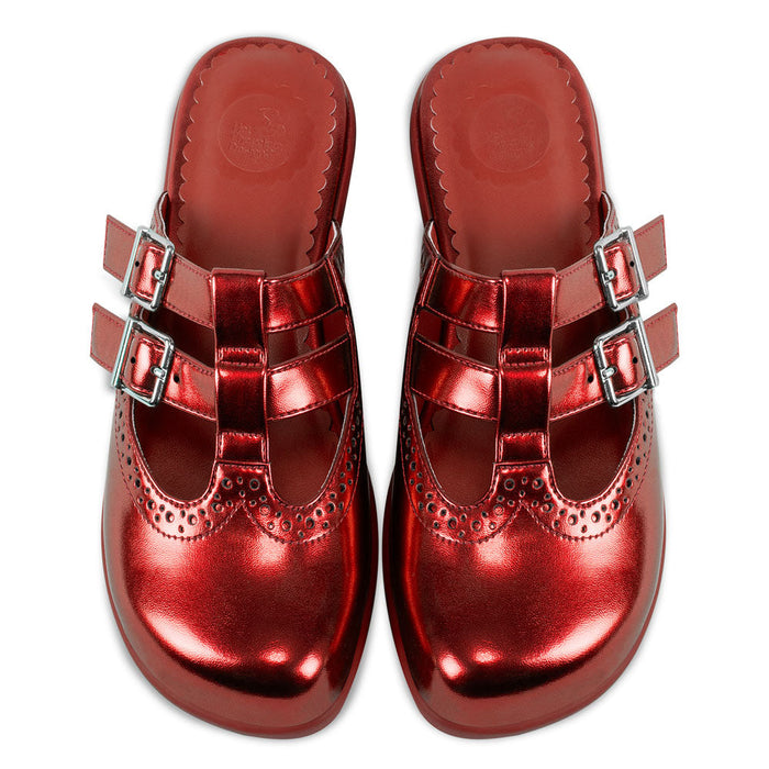Chrome Crush Crimson Women's Mary Jane Clogs